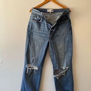 Fashion Nova Blue Straight Leg Jeans